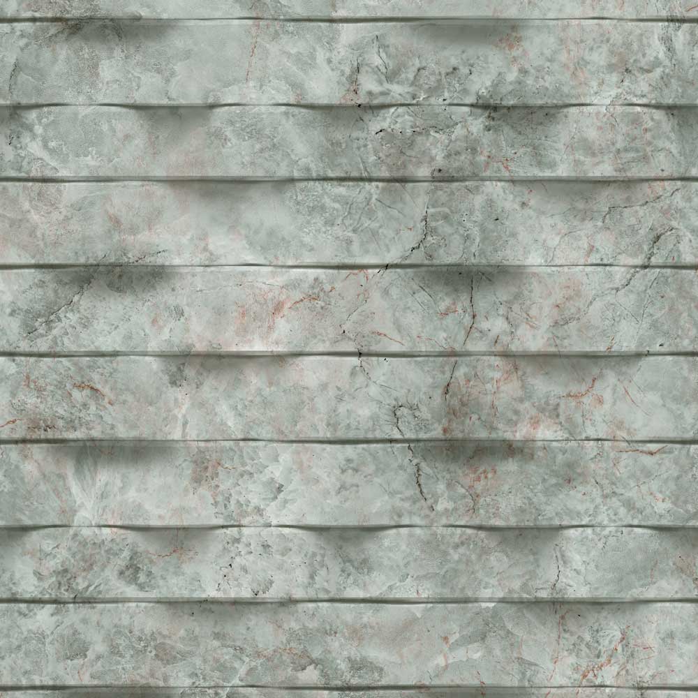 Wavy Marble Stripe Wallpaper - Sage Green pattern