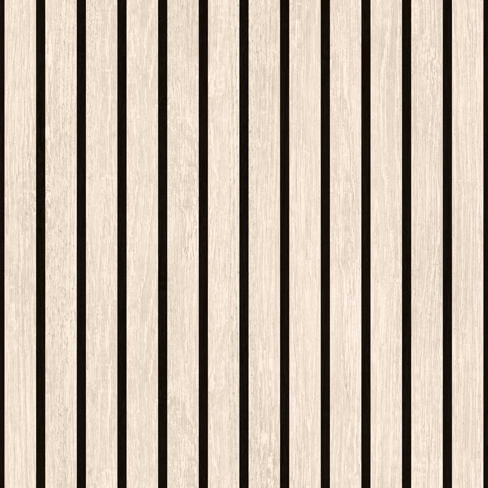 Modern Wood Slat Wallpaper - Natural pattern