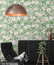 Load image into Gallery viewer, Rosa Wallpaper • Floral Wallpaper • Beige • Insitu