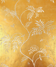 Load image into Gallery viewer, Wisteria Vine Metallic Wallpaper - Colourway: Gold - Swatch