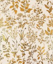Load image into Gallery viewer, Herbarium Antique Metallic Wallpaper - Colourway: Light Stone (Gold) - Swatch