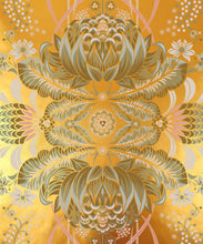 Load image into Gallery viewer, Bush Beauty Metallic Wallpaper - Colourway: Toffee (Gold) - Swatch
