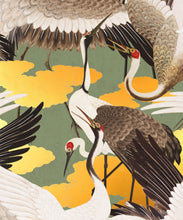 Load image into Gallery viewer, Cranes Metallic Wallpaper - Colourway: Midori (Gold) - Swatch