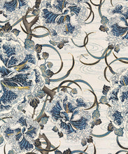 Load image into Gallery viewer, Great Wave Bloom Metallic Wallpaper - Swatch