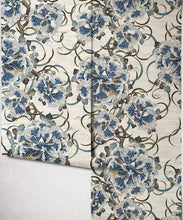 Load image into Gallery viewer, Great Wave Bloom Metallic Wallpaper - Roll