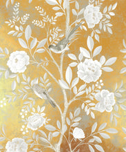 Load image into Gallery viewer, Chinoiserie Metallic Wallpaper - Colourway: Linen (Gold) - Swatch