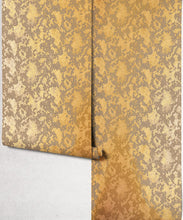 Load image into Gallery viewer, Snakeskin Metallic Wallpaper - Colourway: Royal Python (Gold) - Roll