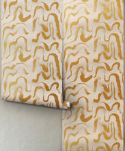 Load image into Gallery viewer, Oxbow Metallic Wallpaper - Colourway: Gold - Roll