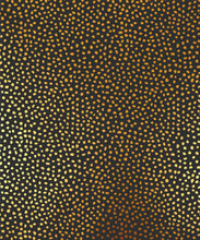 Load image into Gallery viewer, Huddy's Dots Metallic Wallpaper - Colourway: Black (Gold) - Swatch