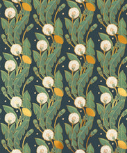 Load image into Gallery viewer, Dandelions Metallic Wallpaper - Colourway: Summer Nights (Gold) - Swatch