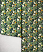 Load image into Gallery viewer, Dandelions Metallic Wallpaper - Colourway: Summer Nights (Gold) - Roll