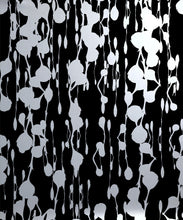 Load image into Gallery viewer, Floss Delight Metallic Wallpaper - Colourway: Black (Silver) - Swatch