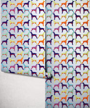 Load image into Gallery viewer, Off the Leash Metallic Wallpaper - Colourway: - Roll
