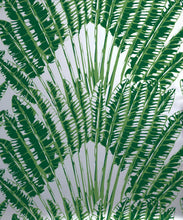 Load image into Gallery viewer, Feather Palm Metallic Wallpaper - Colourway: Aloha (Silver) - Swatch