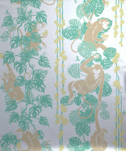 Load image into Gallery viewer, 5 Monkeys Metallic Wallpaper - Colourway: Hawaii (Silver) - Swatch