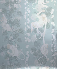 Load image into Gallery viewer, 5 Monkeys Metallic Wallpaper - Colourway: Soft Blue (Silver) - Swatch