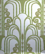 Load image into Gallery viewer, La Fontaine Metallic Wallpaper - Colourway: Greenery (Silver) - Swatch