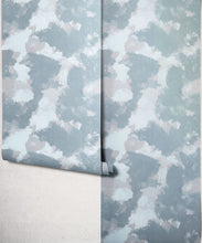 Load image into Gallery viewer, Autumn Path Metallic Wallpaper - Colourway: Sage (Silver) - Roll