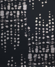 Load image into Gallery viewer, Love Note Metallic Wallpaper - Colourway: Charcoal Reversed (Silver) - Swatch