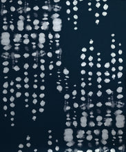 Load image into Gallery viewer, Love Note Metallic Wallpaper - Colourway: Indigo Reversed (Silver) - Swatch