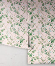 Load image into Gallery viewer, Petite Climbing Sweet Pea Wallpaper • Pink • Rolls