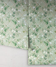 Load image into Gallery viewer, Petite Climbing Sweet Pea Wallpaper • Sage &amp; Cane • Rolls