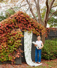 Load image into Gallery viewer, Climbing Sweet Pea Treillage Mural • Irish Linen • Image