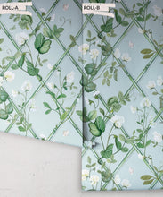 Load image into Gallery viewer, Grande Climbing Sweet Pea Wallpaper • Light Provence • Rolls