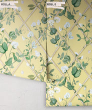Load image into Gallery viewer, Grande Climbing Sweet Pea Wallpaper • Rattan &amp; Cane • Rolls
