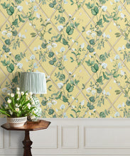 Load image into Gallery viewer, Grande Climbing Sweet Pea Wallpaper • Rattan &amp; Cane • Insitu