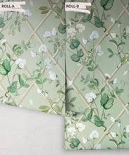 Load image into Gallery viewer, Grande Climbing Sweet Pea Wallpaper • Sage &amp; Cane • Rolls