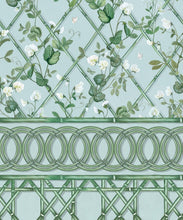 Load image into Gallery viewer, Climbing Sweet Pea Frieze Mural • Light Provence • Swatch