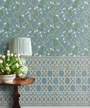 Load image into Gallery viewer, Climbing Sweet Pea Frieze Mural • Provence &amp; Cane • Insitu