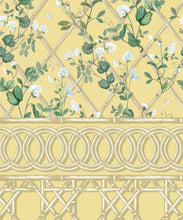 Load image into Gallery viewer, Climbing Sweet Pea Frieze Mural • Rattan &amp; Cane • Swatch