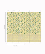 Load image into Gallery viewer, Climbing Sweet Pea Frieze Mural • Rattan &amp; Cane • Panels