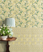 Load image into Gallery viewer, Climbing Sweet Pea Frieze Mural • Rattan &amp; Cane • Insitu