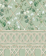 Load image into Gallery viewer, Climbing Sweet Pea Frieze Mural • Sage &amp; Cane • Swatch