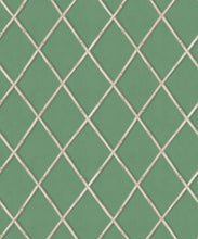 Load image into Gallery viewer, Colony Wallpaper • Dark Green &amp; Cane • Swatch
