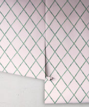 Load image into Gallery viewer, Colony Wallpaper • Pink &amp; Green • Rolls