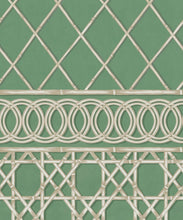Load image into Gallery viewer, Colony Frieze Mural • Dark Green &amp; Cane • Swatch