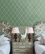 Load image into Gallery viewer, Colony Frieze Mural • Dark Green &amp; Cane • Insitu