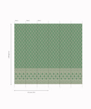 Load image into Gallery viewer, Colony Frieze Mural • Dark Green &amp; Cane • Panels