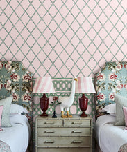 Load image into Gallery viewer, Colony Frieze Mural • Pink &amp; Green • Insitu