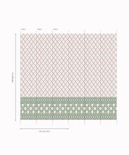 Load image into Gallery viewer, Colony Frieze Mural • Pink &amp; Green • Panels
