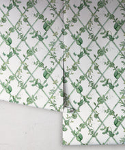 Load image into Gallery viewer, Petite Ivy Wallpaper • Irish Linen &amp; Green • Rolls