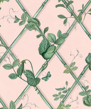 Load image into Gallery viewer, Grande Ivy Wallpaper • Pink &amp; Green • Swatch