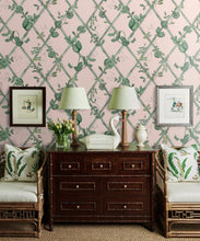 Load image into Gallery viewer, Grande Ivy Wallpaper • Pink &amp; Green • Insitu