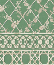 Load image into Gallery viewer, Ivy Frieze Mural • Dark Green &amp; Cane • Swatch