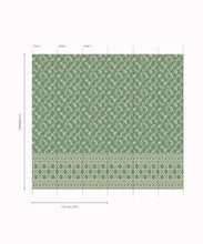 Load image into Gallery viewer, Ivy Frieze Mural • Dark Green &amp; Cane • Panels