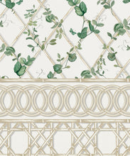 Load image into Gallery viewer, Ivy Frieze Mural • Irish Linen &amp; Cane • Swatch